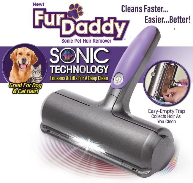 Cepillo Eléctrico Removedor De Pelo De Mascotas Fur Daddy