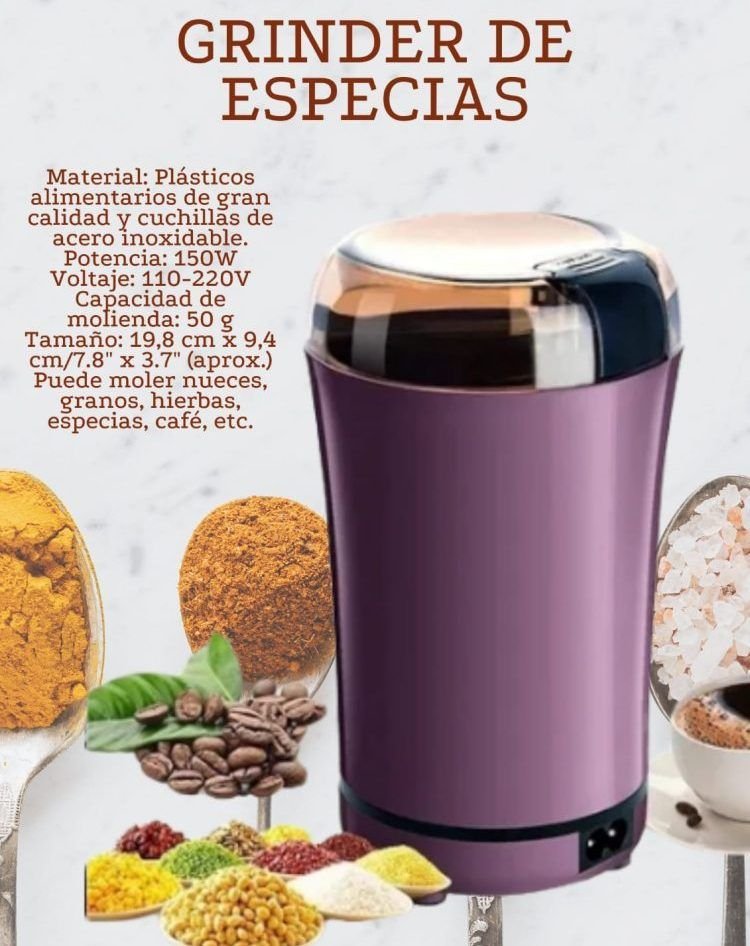 Molino Pulverizador Electrico Portatil